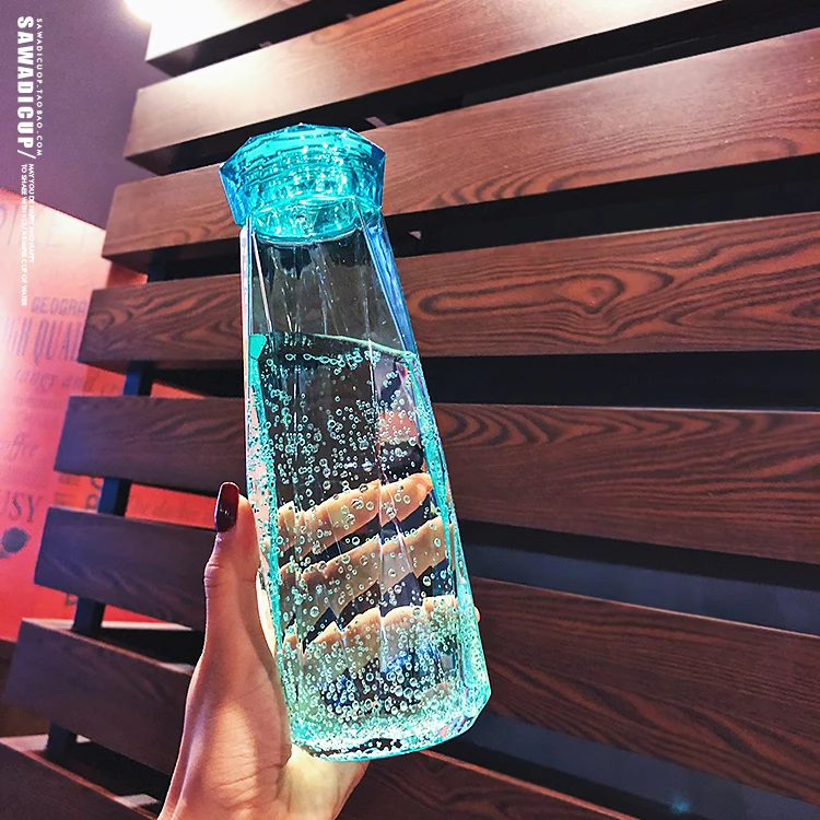 Модная бутылка для воды, креативная бутылка для воды для студентов, подарок для влюбленных, портативная индивидуальная бутылка для воды для пеших прогулок