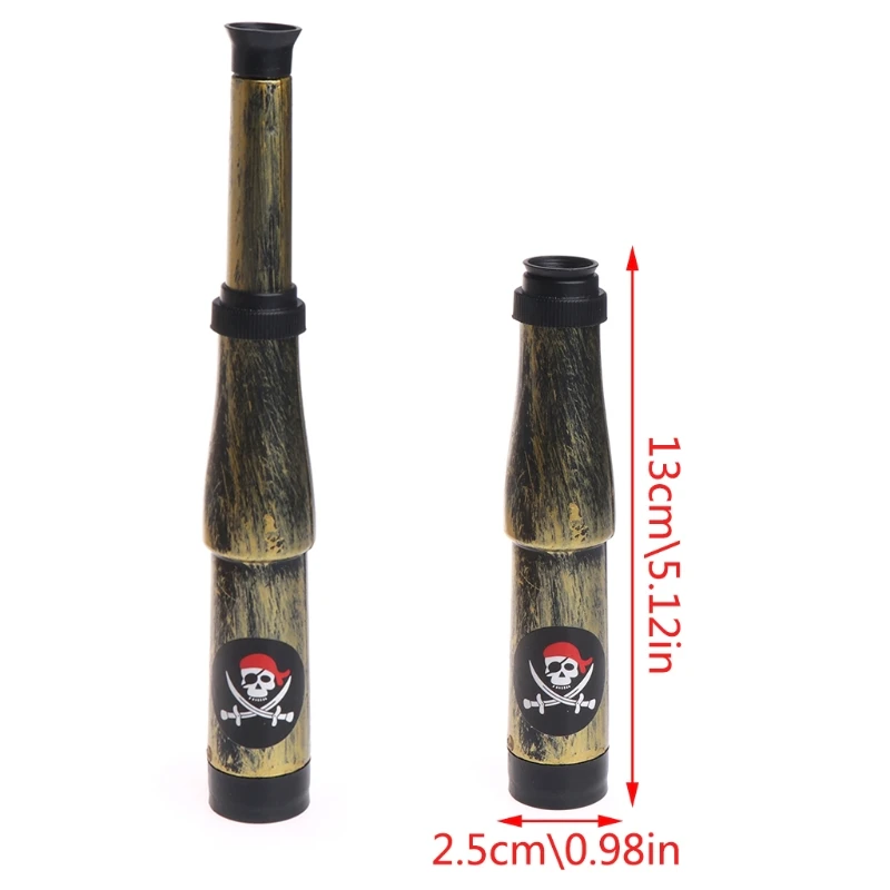 2018 بحري تلسكوب القراصنة الكابتن زي لعبة هالوين حزب الاطفال زينة #0626 AUG6_33