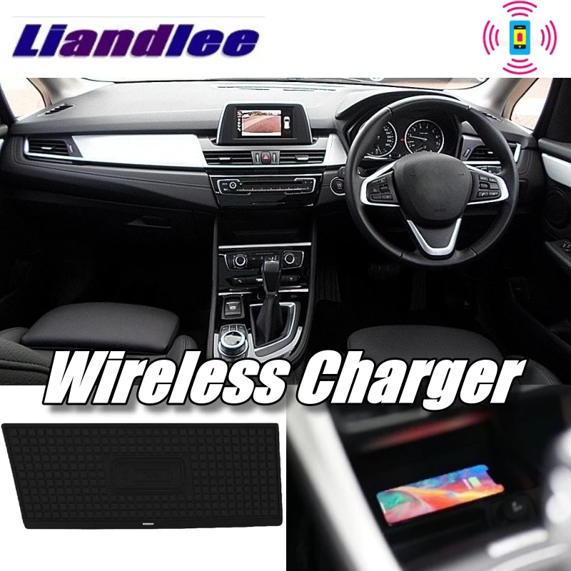 

Liandlee Wireless Car Phone Charger Armrest Storage Compartment Fast qi Charging For BMW 2 F46 GT 2014~2019