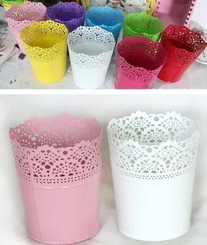 

home decoration Rustic Pastoral hollow metal flower pots barrel flower pot wedding flower decoration pots flower basket wedding