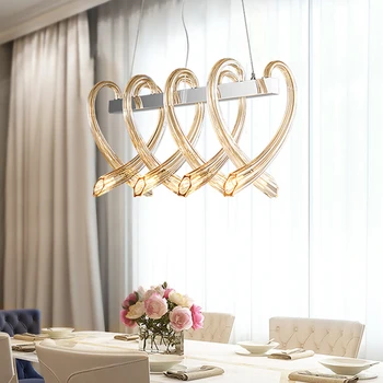 

Modern Light Pendant Lamps Led Pendant Lights Glass Stainless Kitchen Light Living Room Hotel Lobby Decorative Lighting Fixtures