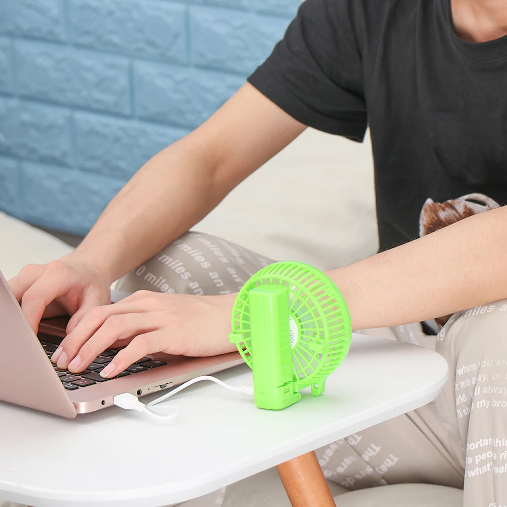 

1PC Air Cooler Operated Notebook Laptop USB Rechargeable Foldable Fans Mini Portable Hand-held Desk Fan Desk Sets