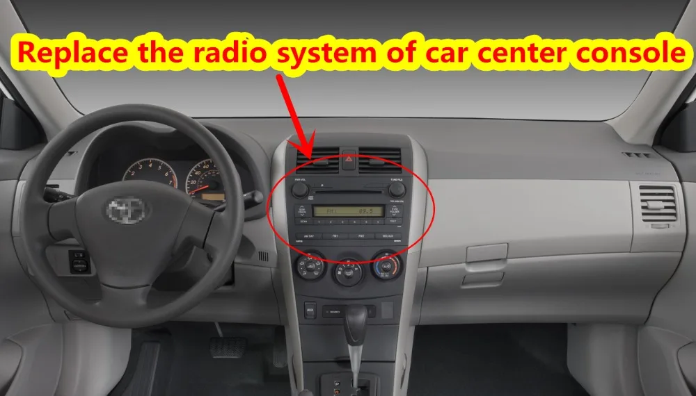 Cheap 8" Android 9.0 PX6 4G+64G for Toyota Corolla 2007 2008 2009 2010 2011 Car DVD Multimedia Player Radio GPS Navigation DSP CarPlay 1