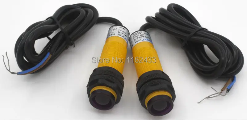 

M18 5m sensing DC PNP NC E3F-5DP2 E3F-5L through beam cylinder amplifier photoelectric sensor switch
