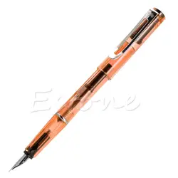 JINHAO 599 Средний 18KGP перьевая ручка прозрачный черный