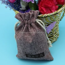 100 шт./лот CBRL джута/Лен/Льна Drawstring сумки и мешок для украшения/Beans/гайки, различные цвета, размер подгонять