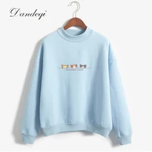 2018 Autumn Fleece Hoodies Women Candy Color Long Sleeve Casual Thicken Sweatshirts Women Harajuku Outwear Drop