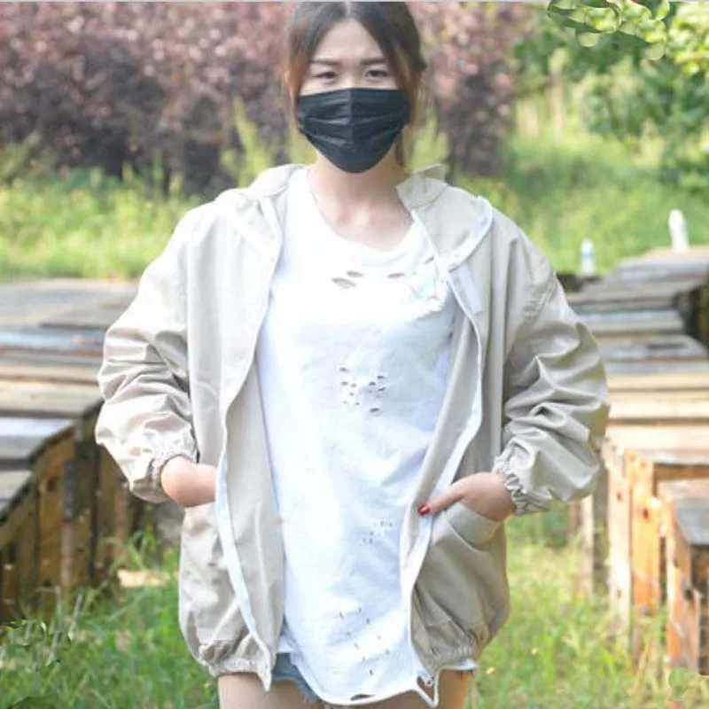 Beekeeping Suit Ladies Beekeeping Jacket Veil Set Anti-bee Breathable Protective Clothing