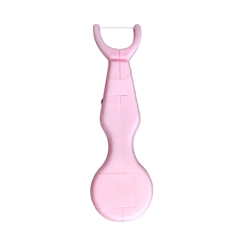 30 м нейлоновая зубная нить с держателем для чистки зубов, инструмент для чистки зубов, очиститель для ухода за полостью рта@ ME88 - Цвет: Розовый