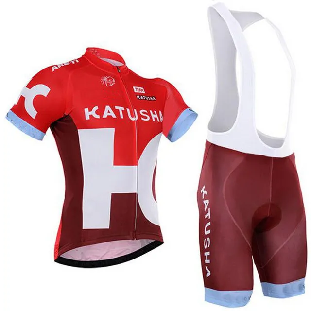 

2016 KATUSHA Pro Team 2 Colors Men's Cycling Jersey Short Sleeve Bicycle Clothing With Bib Shorts Quick-Dry Ropa Ciclismo