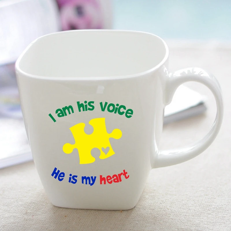 Autism Vinyl Art Decals Cup Decor