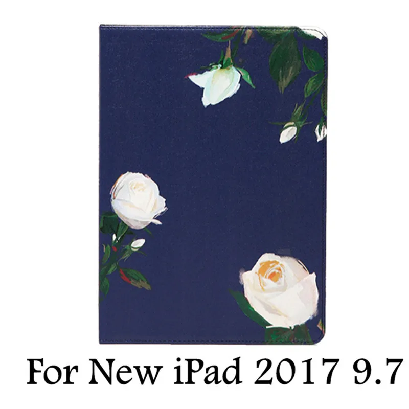 Чехол для iPad air 2 iPad 6 из искусственной кожи чехол для планшета для iPad Air 1 iPad 5 Pro 9,7 дюймов Funda Capa Para+ пленка+ стилус - Цвет: Dark Blue 3