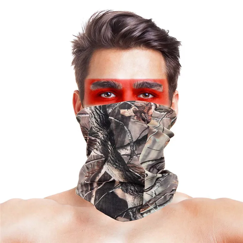 Многофункциональный шарф для женщин и мужчин в форме трубки из полиэстера, военная уличная камуфляжная маска для шеи, шарфы, спортивные аксессуары - Цвет: 001