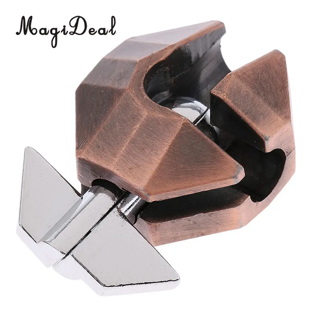 MagiDeal Alloy Shell Lock Puzzle Classic Metal Brain Teaser IQ EQ Test Intellgence Toy Gift for Adults Children Kids