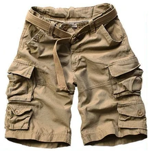 Мужские шорты кэжуал свободные хаки короткие комбинезоны с камуфляжным принтом летние мужские шорты в европейском и американском стиле