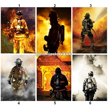 

5D DIY Full Square/Round Drill Diamond Painting "Respectful Fireman" Diamond Embroidery Mosaic Cross Stitch Handmade Wall Decor