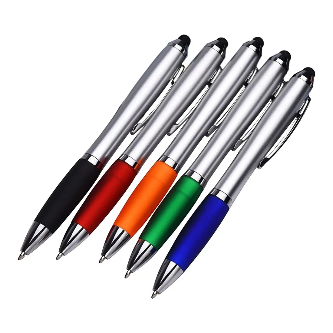 5 упак. 2 в 1 клик стилус и шариковая ручка для планшета iPhone iPad Galaxy и всех емкостных устройств с сенсорным экраном