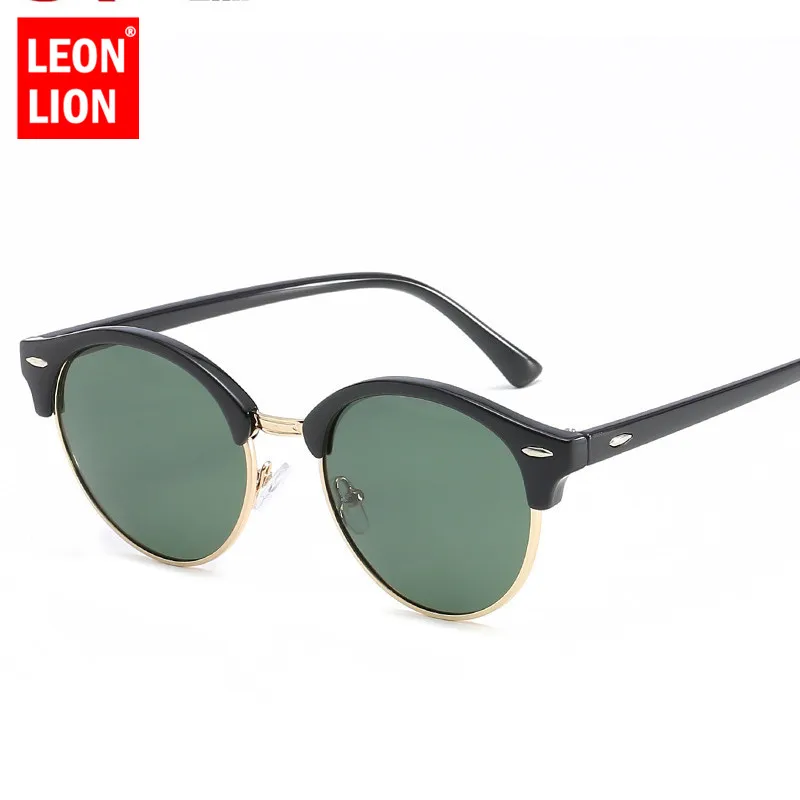 LeonLion, зеркальные поляризационные солнцезащитные очки, мужские, фирменный дизайн, винтажные очки, женские, для вождения, уф400, уличные, Beat Oculos De Sol Gafas