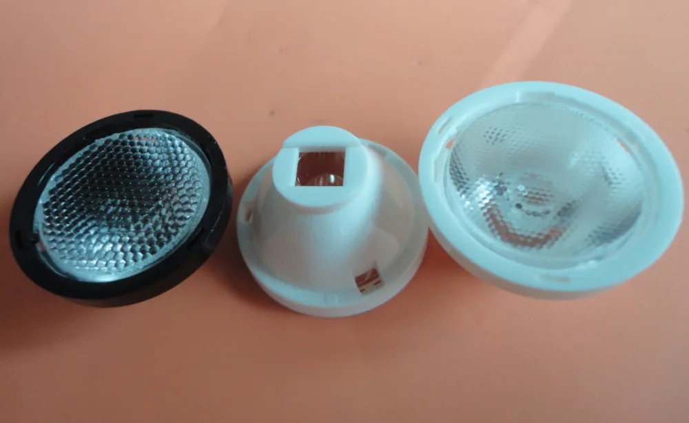

XML/XML2 Lens Diameter 23.3mm Bead surface , 25 Degrees 45 Degrees 60 Degrees Led Lens (with stand )5050 Lens,XHP50 Lens