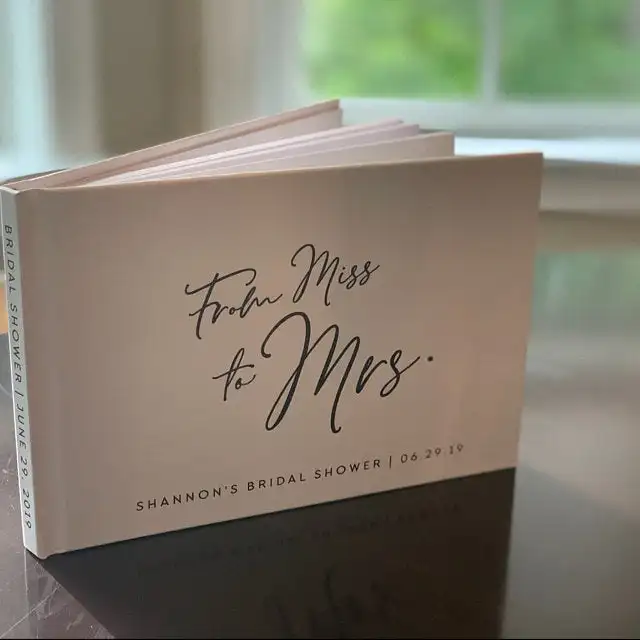 

personalize wedding From Miss to Mrs Guest Book Bridal Shower Guest Book Blush Rose Gold Bridal Shower photo albums booth