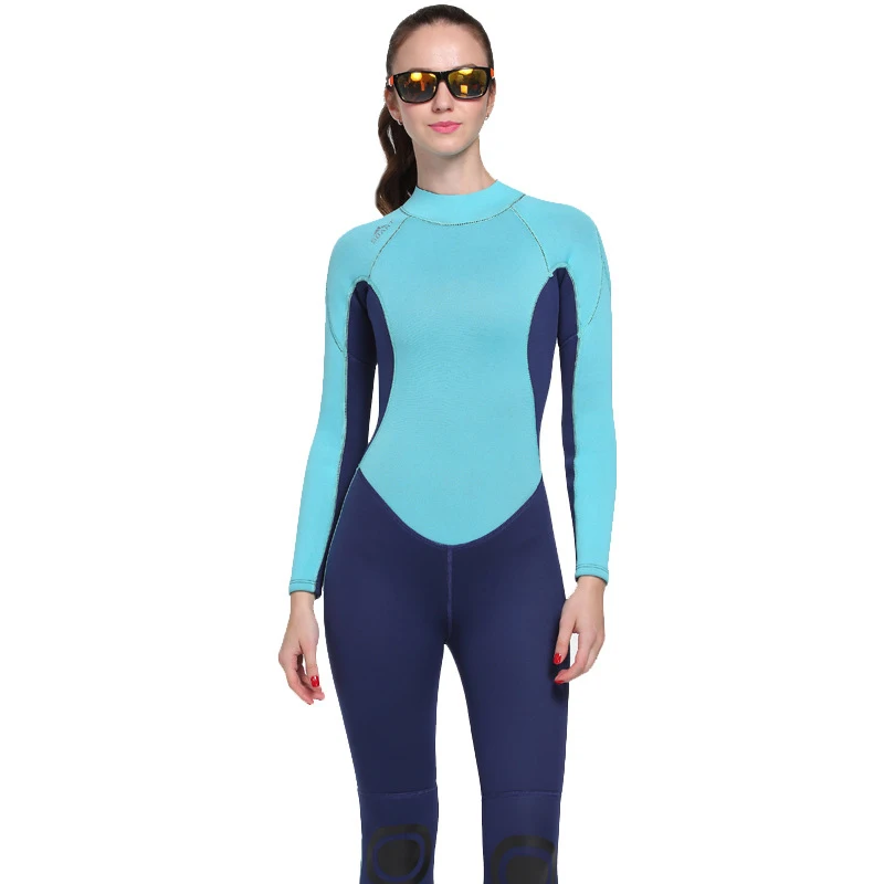 Women's Winter Warm Surf Swim Wet Suit Female Long Sleeve Swimwear