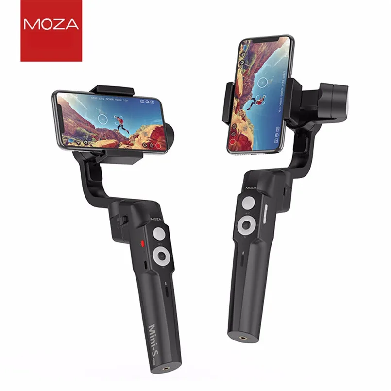 MOZA Mini-S Gimbal Складная Выдвижная 3-осевой портативный смартфон стабилизатор подключен к MOZA Genie APP 40AP26