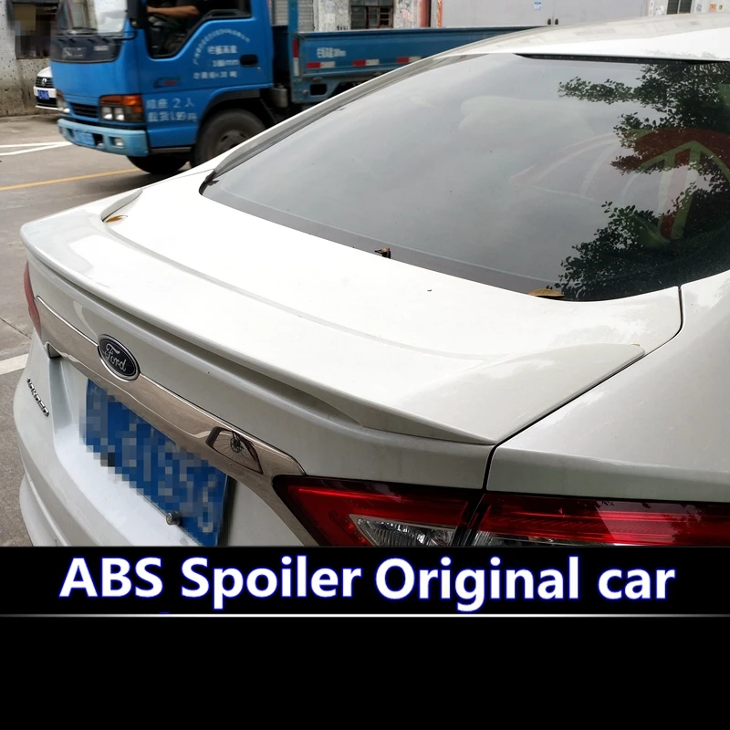 

For ford mondeo spoiler 2013-2018 High Quality ABS Material Car Rear Wing Primer Color Rear Spoiler For ford mondeo spoiler