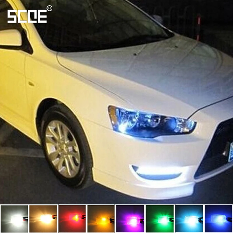 Светодиодный светильник SCOE 2X12SMD источник света для Mitsubishi Asx Lancer Outlander 123 Canter Colt 5 6 7