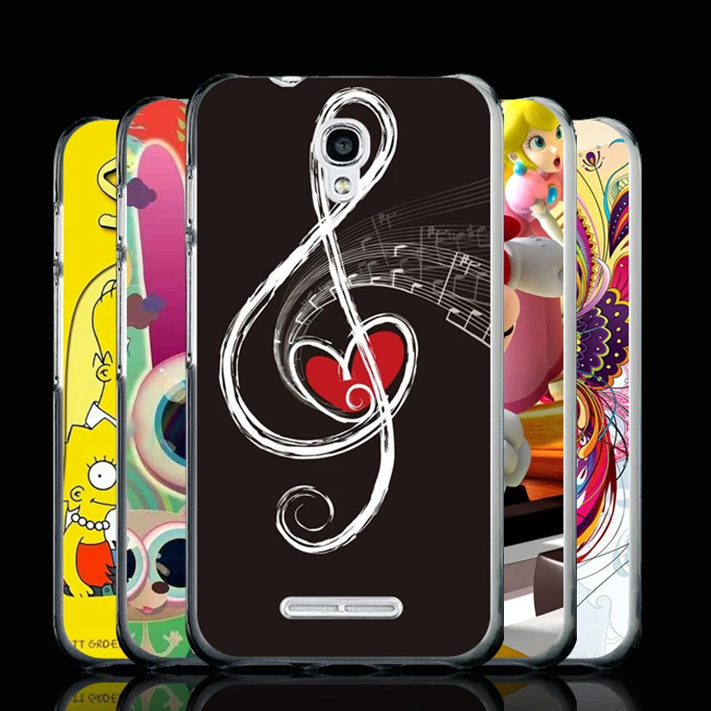 Модный жесткий пластиковый чехол с принтом для Alcatel One Touch Pixi First OT 4024 4024D 4024X задней