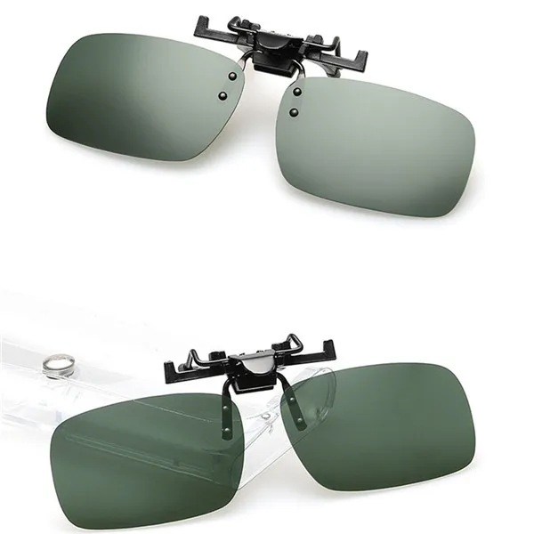 Автомобильный стиль солнцезащитные очки клип для вождения День ночного видения клип на солнцезащитные очки поляризованные Смола линзы для близорукости очки вождения очки