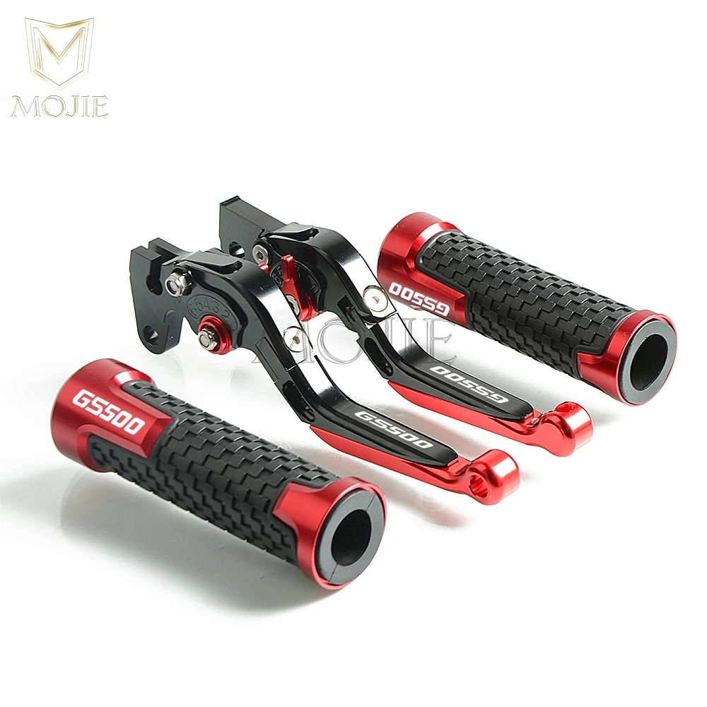 

Motorcycle CNC Adjustable Folding Extendable Brake Clutch Levers Handlebar Hand Grips For Suzuki GS500 GS 500 1989-2008 1990