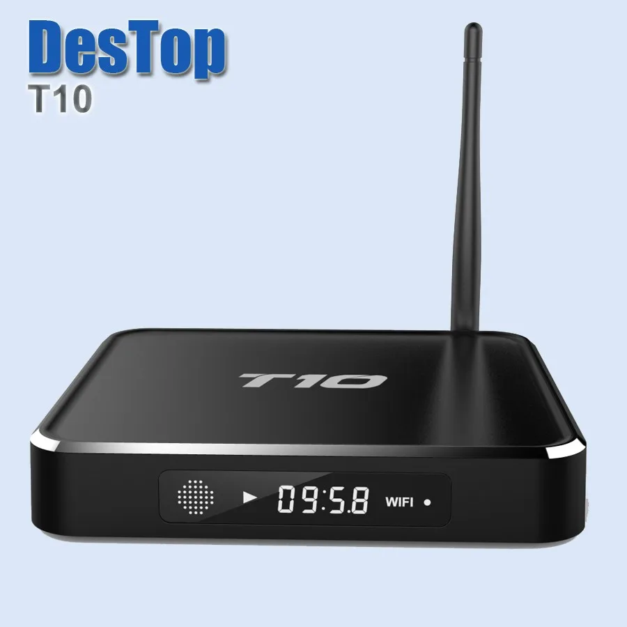 1 шт. Iptv Box на базе Андроид T10 Android Tv Box Android 4,4 1G/8G Amlogic S805 компьютерной приставки к телевизору, Wi-Fi, самый Хорошый Iptv Box бесплатно по DHL