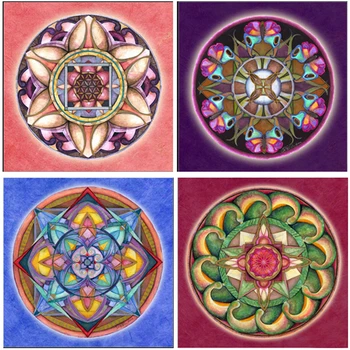 

6 Universe Mandala Serie New Diamond Embroidery Cross Stitch Full Needlework Diy Diamond Painting Kit Universe Meditation 25x25
