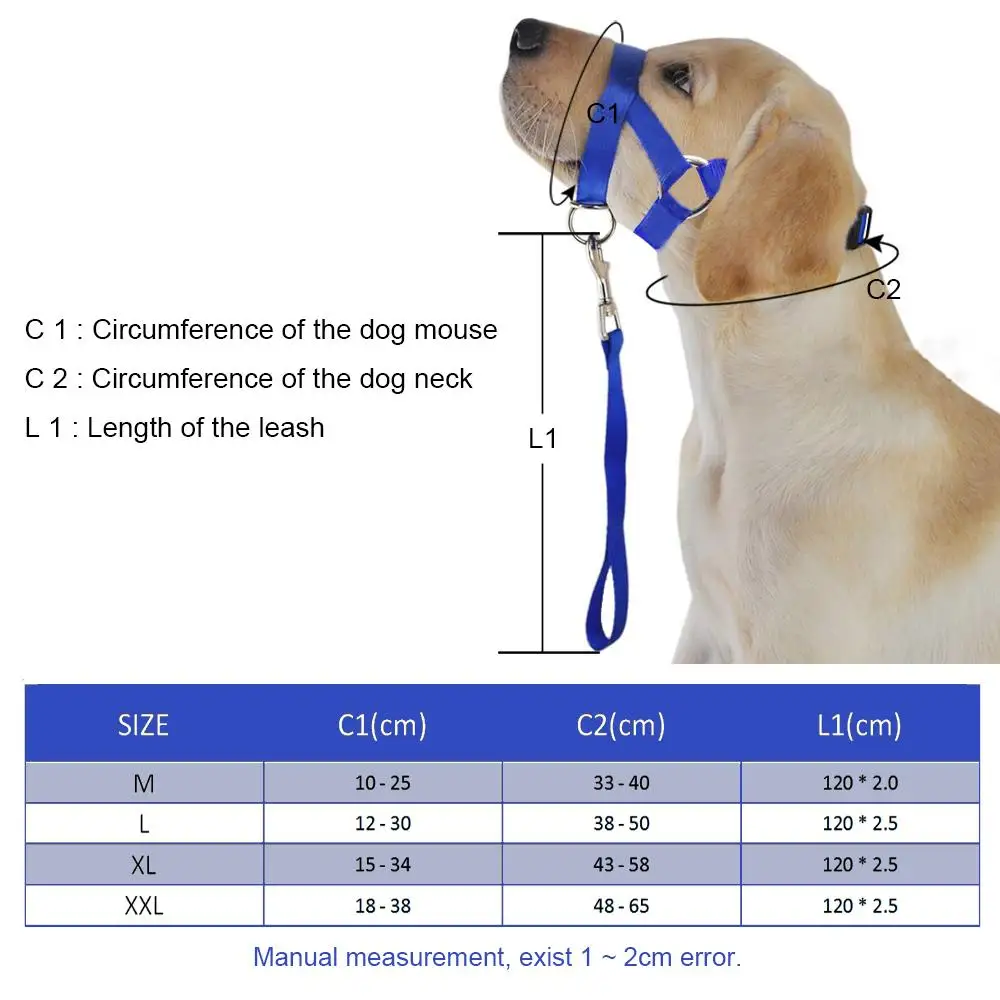 Настраиваемая нейлоновая насадка на рот для собак Размеры S|anti bite|pet safetypet muzzle |
