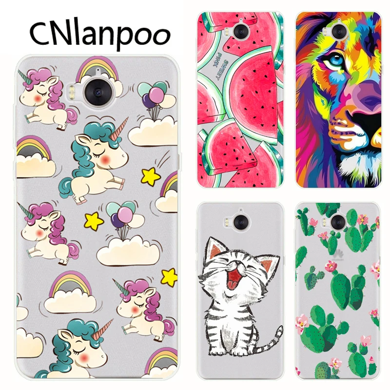 CNlanpoo Soft Cover For Huawei Y6 2017 Case 5.0" Cool ...
