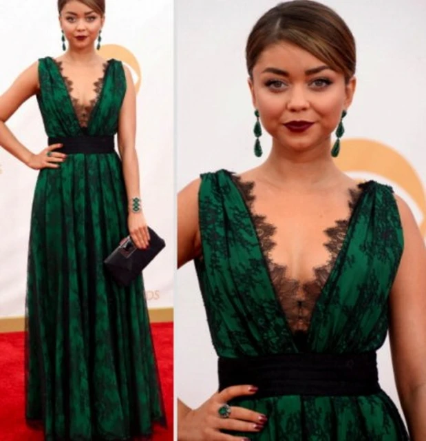emerald green dress party