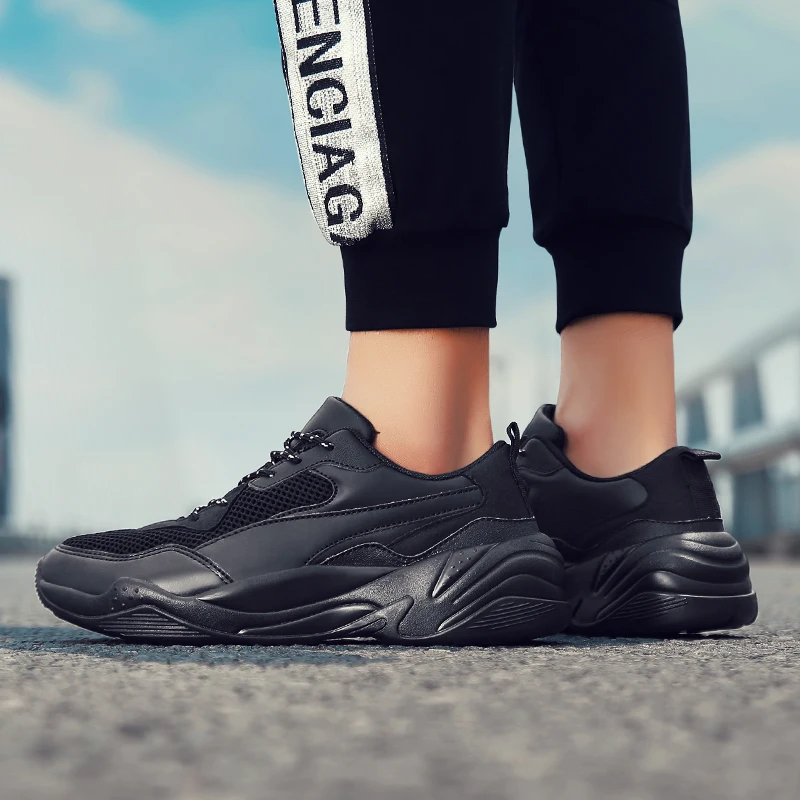Großhandel Laufschuhe Für Männer Turnschuhe Schwarz SEEMAX Laufschuhe Männer Trainer Breathable Männer