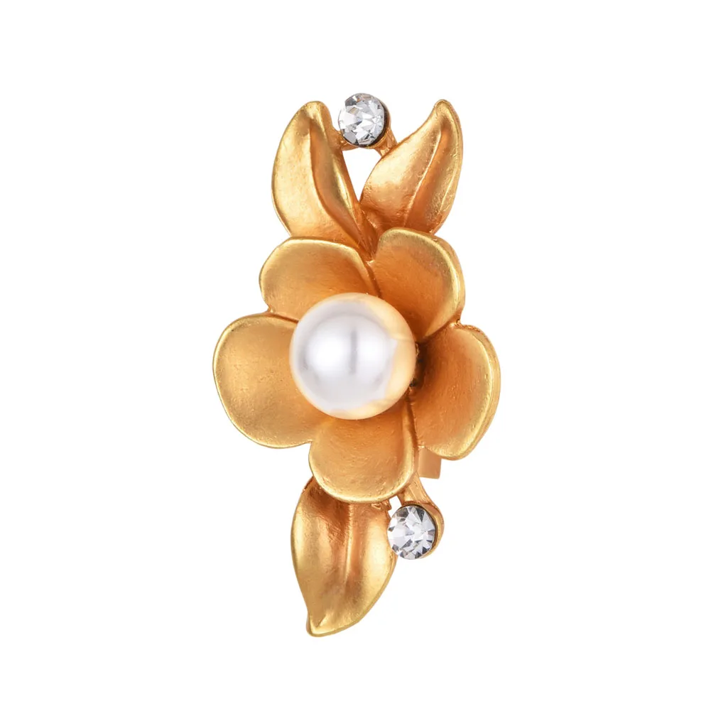 

2017 New Style Plum Flower Brooches For Women Natural Imitation Pearl Jewelry Pin Broches For Dress