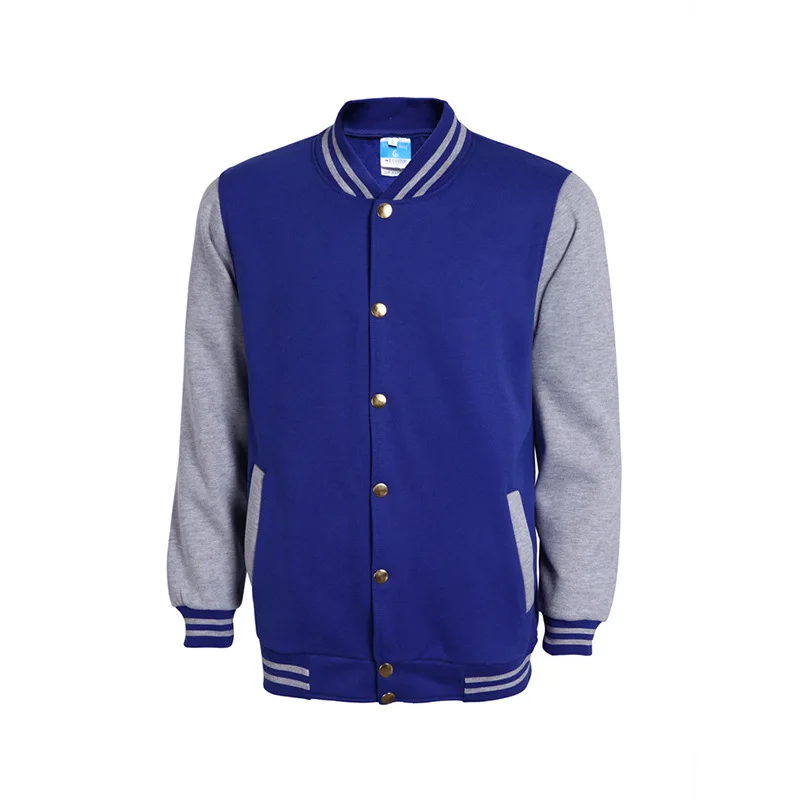 Новая школьная бейсбольная куртка для мужчин Veste Homme Осенние мужские модные тонкие хлопчатобумажные куртки varsity Повседневная брендовая куртка для колледжа - Цвет: Blue