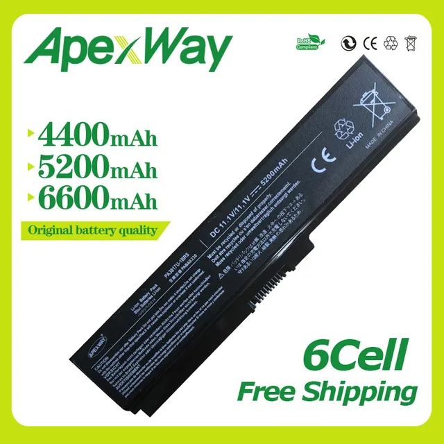 Best Offers Apexway laptop black battery for Toshiba PA3817U-1BRS PA3817U-1BAS PA3818U-1BRS PA3819U-1BRS Satellite L750 M300 M500 M640 Best Offers Apexway laptop black battery for Toshiba PA3817U-1BRS PA3817U-1BAS PA3818U-1BRS PA3819U-1BRS Satellite L750 M300 M500 M640