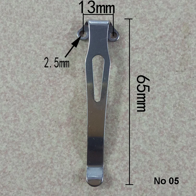 

65mm *13mm Pocket Clip folding knives Clip flashlight Clip or EDC tools with screws (No 05)
