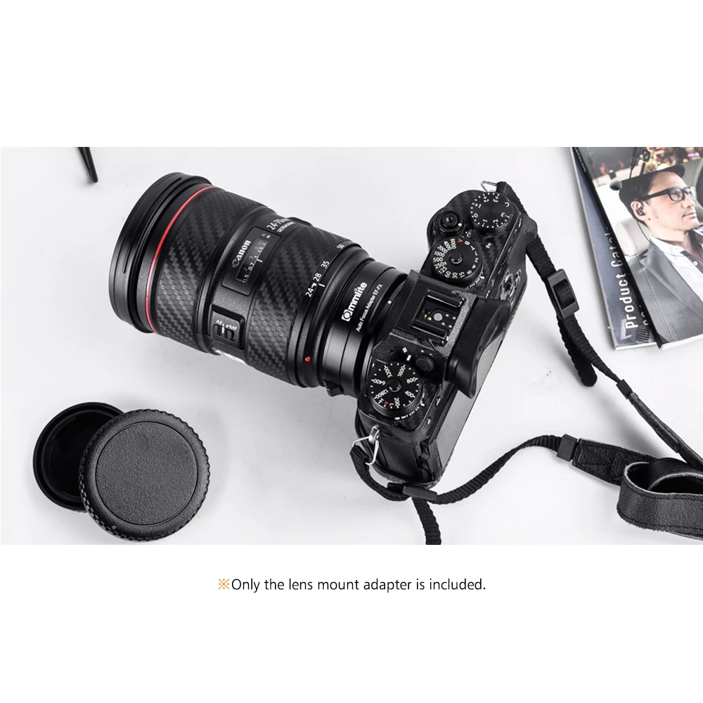 Commlite CM-EF-FX электронная камера Крепление объектива адаптер кольцо поддержка изображения стабилизация сигнала Передача AF Автофокус
