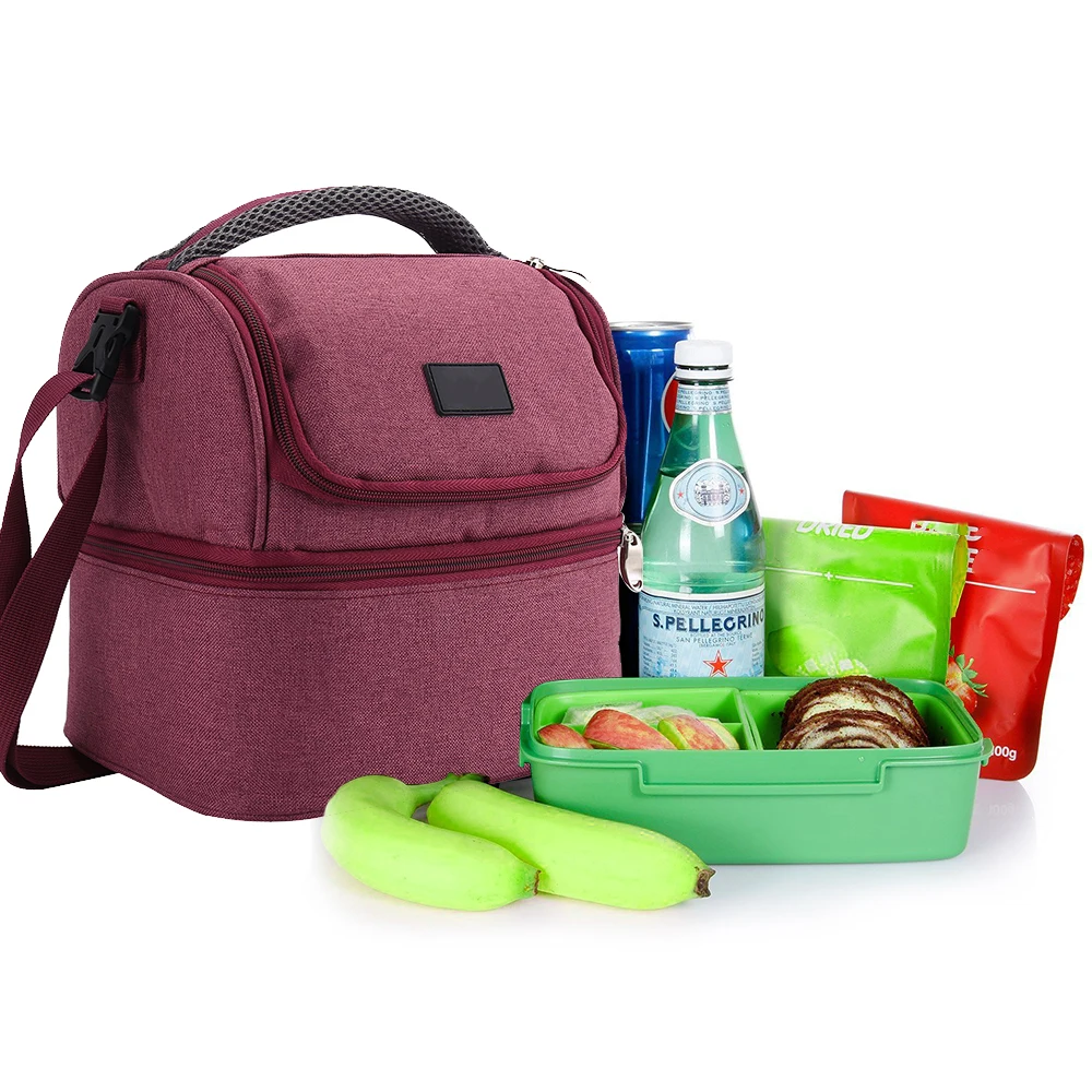 

Thermal insulated lunch totes bag picnic lunch box Nylon for man women