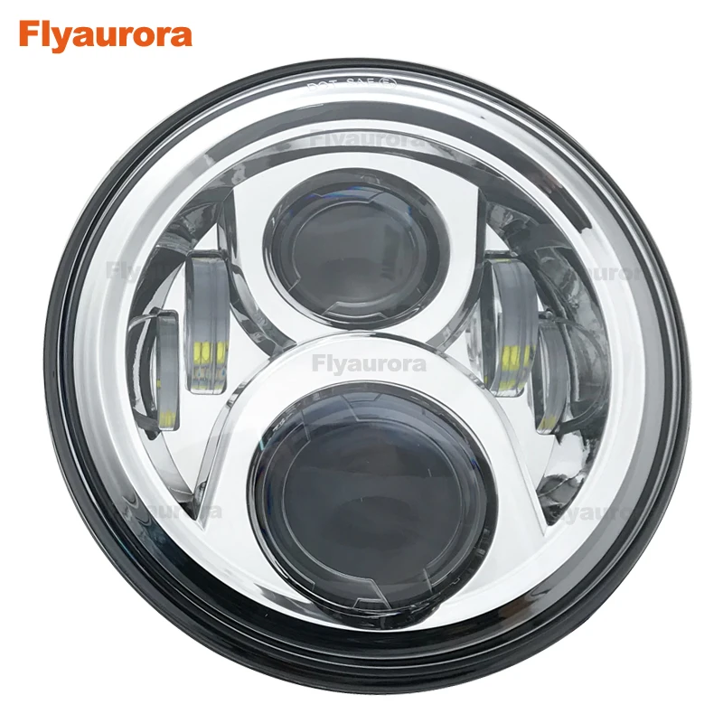 Универсальный 7 &quotLed автомобиль мотоцикл фар H4 Phare фарол Moto фары головного света