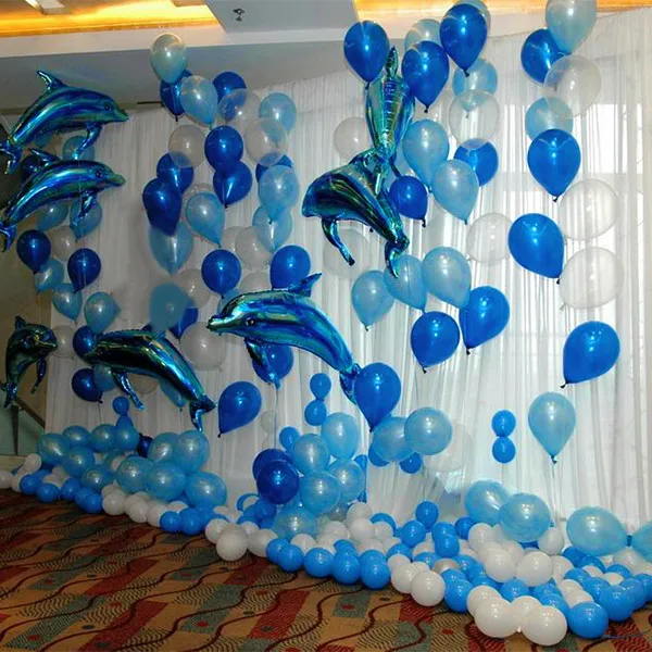 

Hot New Dolphins Balloon Foil Balloons Wedding Party Room Birthday Decoration Favor Accessories LFD
