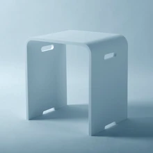 400X300X430 мм твердый поверхностный камень маленький табурет-стремянка для ванной комнаты скамейка стул Душ корпус сауна сиденье RS05