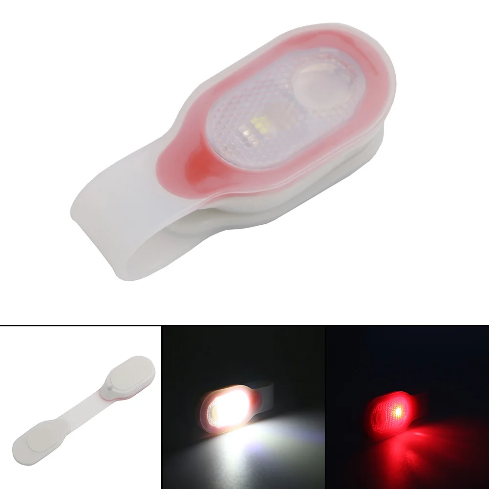 

3 Mode Waterproof LED Mini Silicone Clip Lamp Built-in CR2032 Battery Magnetic Closure Warning Light Torch With Reflective Strap
