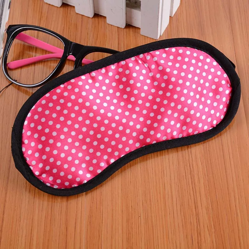 

Funny Small Dots Sleeping Eye Mask Anti Snoring Blindfold Travel Sleeping Eyes Shade Cover Blinder EK-New
