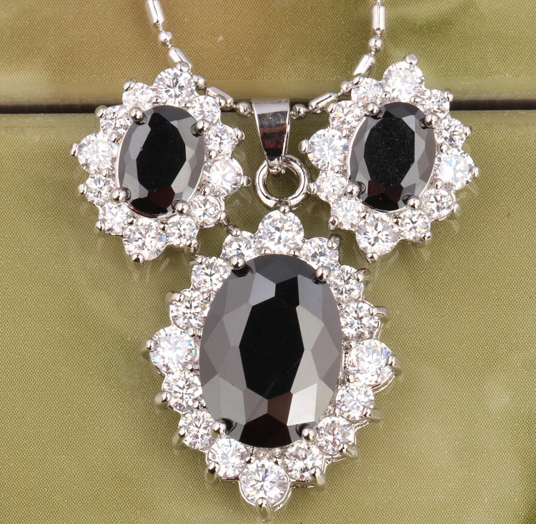 Buy Incredible Black 925 Sterling Silver Earring