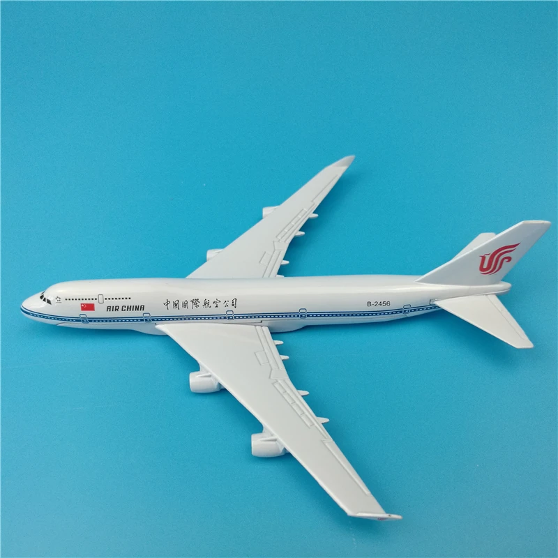 16 см Air China Боинг B747 модель самолета из сплава B 2456 дыхательных путей Аэробус Китай